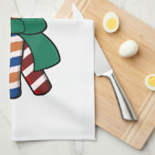 Linge De Cuisine Bouquet de sucres de canne - ruban vert (Quart Plié)