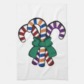 Linge De Cuisine Bouquet de sucres de canne - ruban vert (Vertical)