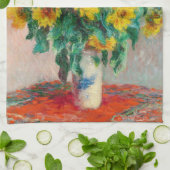 Linge De Cuisine Bouquet de tournesols Claude Monet (Plié)