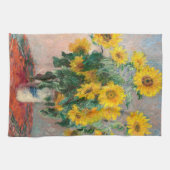Linge De Cuisine Bouquet de tournesols par Monet Art impressionnist (Horizontal)