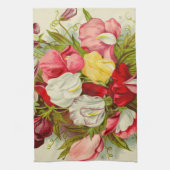 Linge De Cuisine Bouquet des fleurs de pois doux (Vertical)