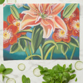 Linge De Cuisine Bouquet en frontière II (Plié)