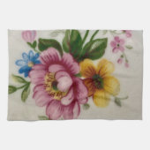 Linge De Cuisine Bouquet floral de la coupe de thé (Horizontal)