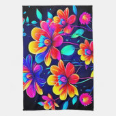 Linge De Cuisine Bouquet floral vif (Vertical)