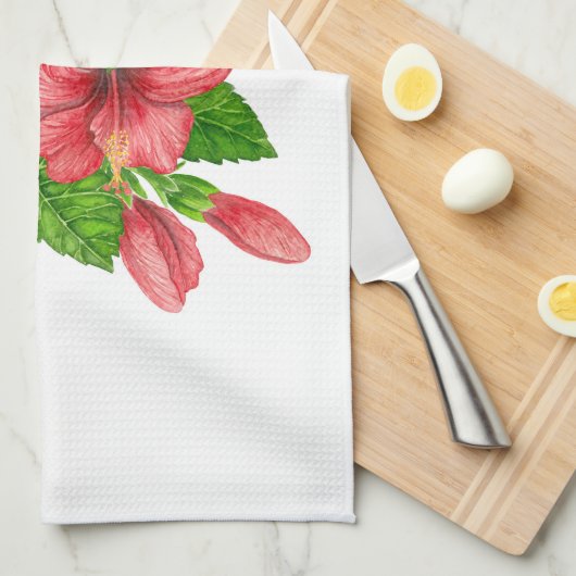 Linge De Cuisine Bouquet tropical (Quart Plié)