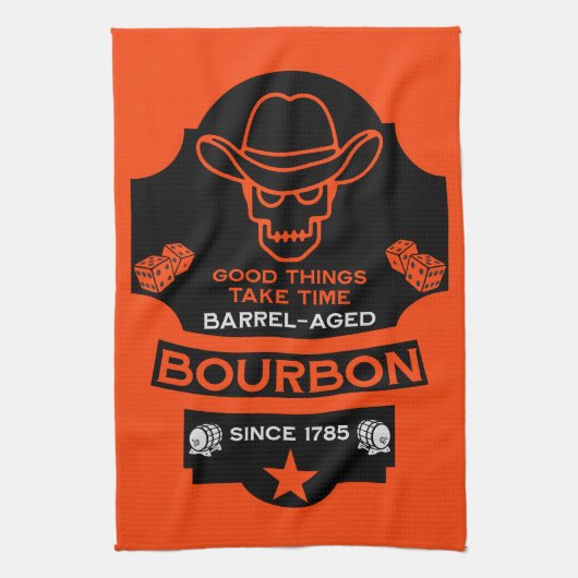 Linge De Cuisine Bourbon Whiskey Art (Vertical)