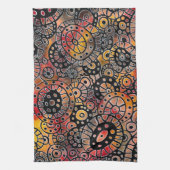 Linge De Cuisine Bourgogne Tranquille Oval Corals Art original (Vertical)