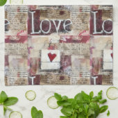 Linge De Cuisine Bourgogne Valentines Series Design 12 (Plié)