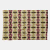 Linge De Cuisine Bourgogne verte et beige (Horizontal)