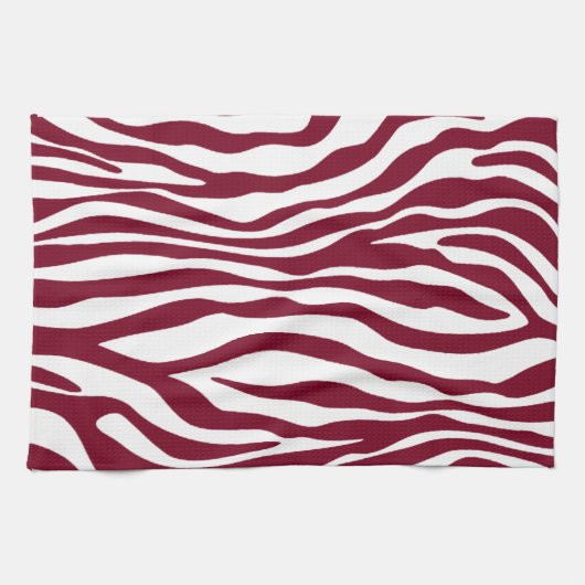 Linge De Cuisine Bourgogne Zebra Poster de animal (Horizontal)