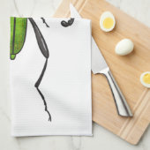 Linge De Cuisine Bousier vert (Quart Plié)