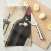 Linge De Cuisine Bouteille de vin (Quart Plié)