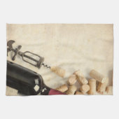 Linge De Cuisine Bouteille de vin (Horizontal)