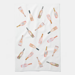 Linge De Cuisine bouteille de vin rose rosé rose bouteille d'aquare