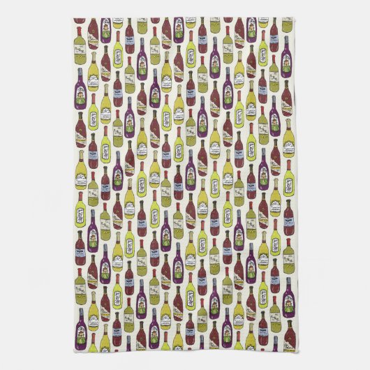 Linge De Cuisine Bouteilles à vin (Vertical)