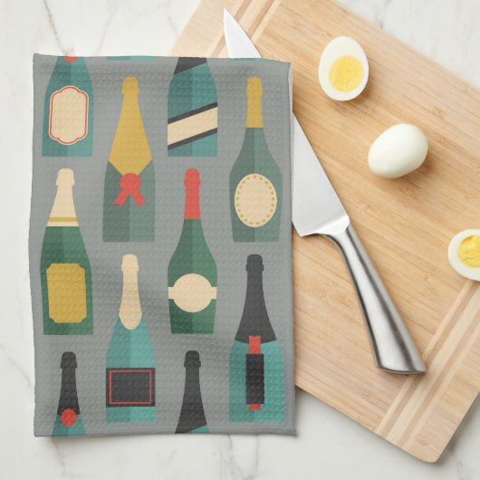 Linge De Cuisine Bouteilles à vin (Quart Plié)