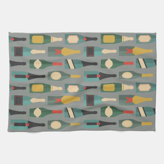 Linge De Cuisine Bouteilles à vin (Horizontal)