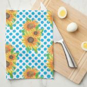 Linge De Cuisine Bouteilles de fleurs de tournesol (Quart Plié)