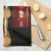 Linge De Cuisine Bouteilles de vin (Quart Plié)