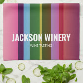 Linge De Cuisine Bouteilles De Vin Personnalisées Style Moderne (Plié)