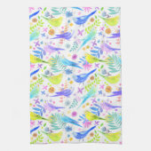 Linge De Cuisine Bouteilles en Aquarelle Whimsical (Vertical)