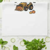 Linge De Cuisine Bouteur fantôme Halloween Design_1 (Plié)