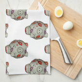 Linge De Cuisine Bouton à lèvres adorable (Quart Plié)