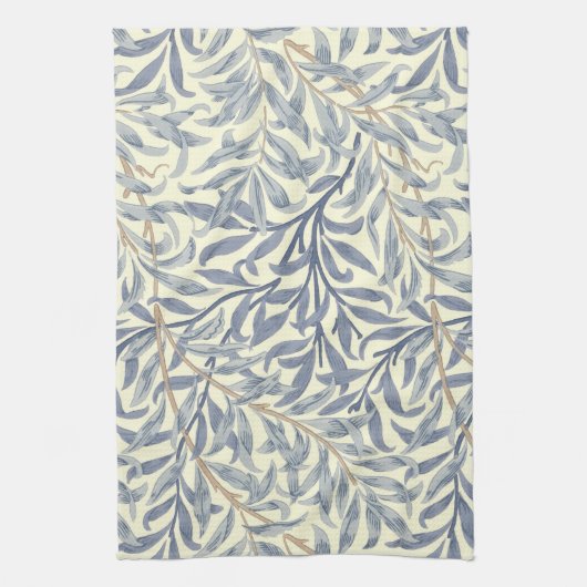 Linge De Cuisine Bouton bleu saule (par William Morris) (Vertical)