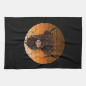 Linge De Cuisine Bovins écossais des Highlands (Horizontal)