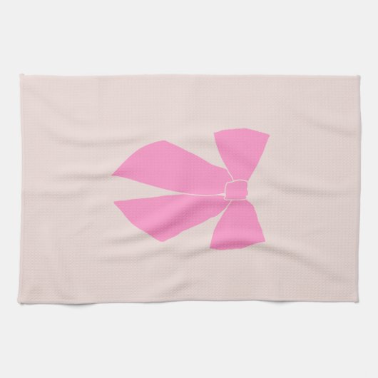 Linge De Cuisine Bow rose (Horizontal)