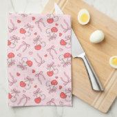 Linge De Cuisine Bow rose Boho & Berries (Quart Plié)