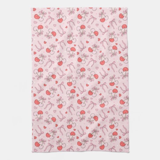Linge De Cuisine Bow rose Boho & Berries (Vertical)