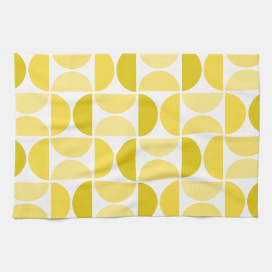 Linge De Cuisine Bowles minimes du milieu du siècle Jaune (Horizontal)