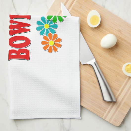 Linge De Cuisine Bowling d'amour de paix (Quart Plié)