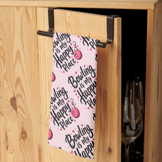 Linge De Cuisine Bowling Lover Cute Retro Aesthetic Sports Design (Pliage en tiers)