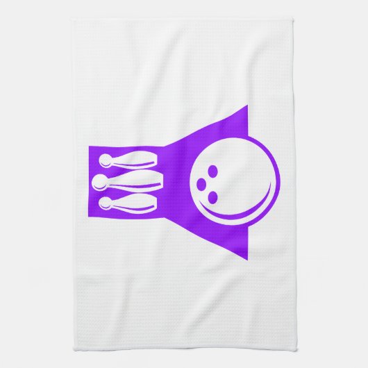 Linge De Cuisine Bowling violet (Vertical)