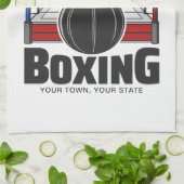 Linge De Cuisine Boxe Anneau AJOUTER NOM Boxer Gym Speed Sac (Plié)