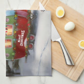 Linge De Cuisine Boxe d'hiver Caravan Christmas Adventure (Quart Plié)