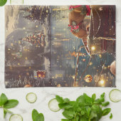 Linge De Cuisine Boxer Christmas Festive Voyage (Plié)