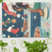 Linge De Cuisine Boxer Gîtes : Noël festif (Plié)