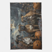 Linge De Cuisine Boxer Halloween Night Doggy Délice (Vertical)