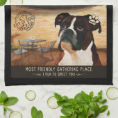 Linge De Cuisine Boxeur de café (Plié)