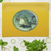 Linge De Cuisine Boxfish - tellement mignon ! Conception photograph (Plié)
