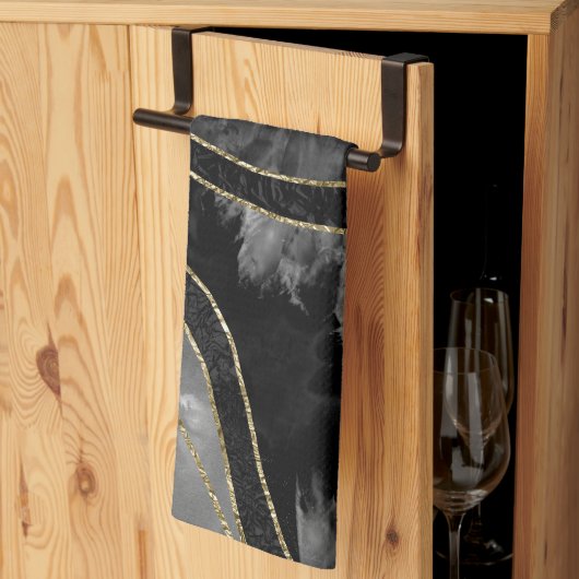 Linge De Cuisine Bracelet en or marbré 11 (Pliage en tiers)