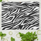 Linge De Cuisine Bracelet noir blanc glamour imprimé, arc rouge & b (Plié)