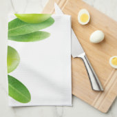 Linge De Cuisine Branche avec olives vertes (Quart Plié)