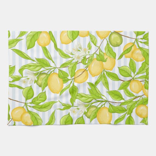 Linge De Cuisine Branche de citronnier : Motif sans fil (Horizontal)