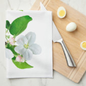 Linge De Cuisine Branche de pommier en floraison (Quart Plié)