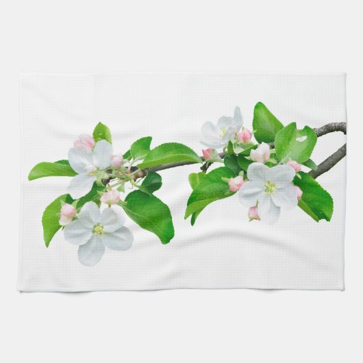 Linge De Cuisine Branche de pommier en floraison (Horizontal)