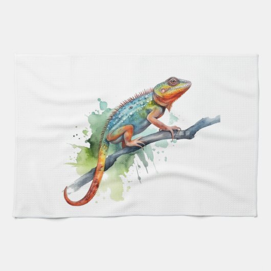 Linge De Cuisine Branche des couleurs : Chameleon Art (Horizontal)